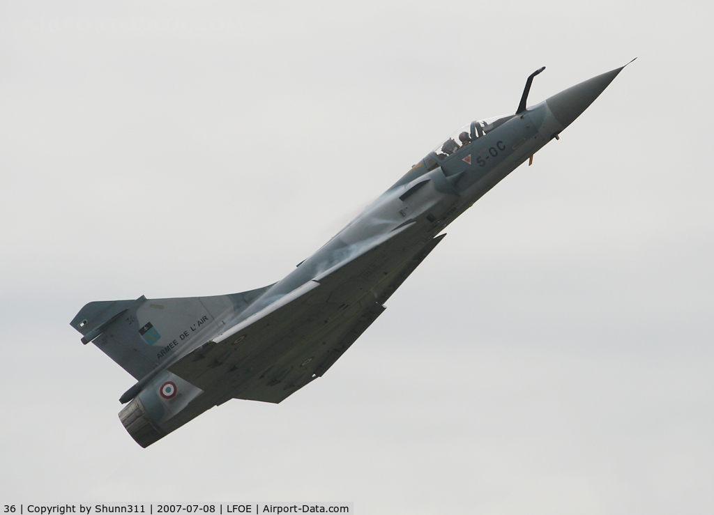 36, Dassault Mirage 2000C C/N Not found 36, On take off for his demo...