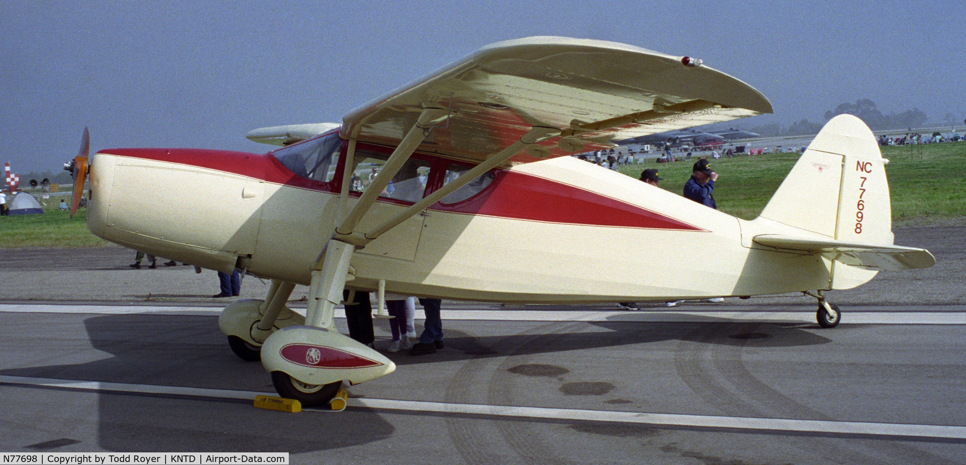 N77698, 1947 Fairchild 24R-46 C/N R46398, Point Mugu Airshow