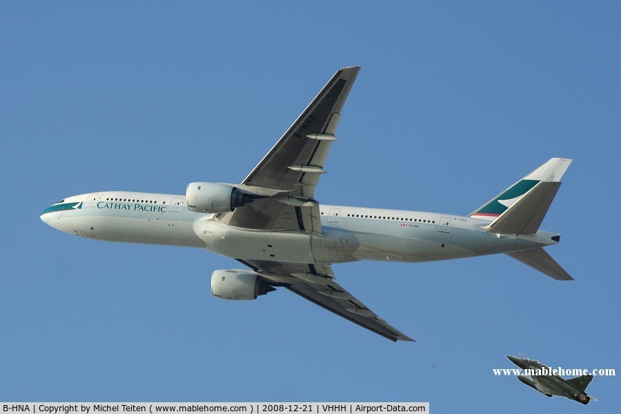 B-HNA, 1995 Boeing 777-267 C/N 27265, Cathay Pacific