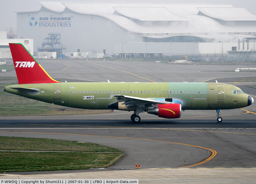 F-WWDQ, 2007 Airbus A320-232 C/N 3047, C/n 3047 - For TAM as PR-MHJ