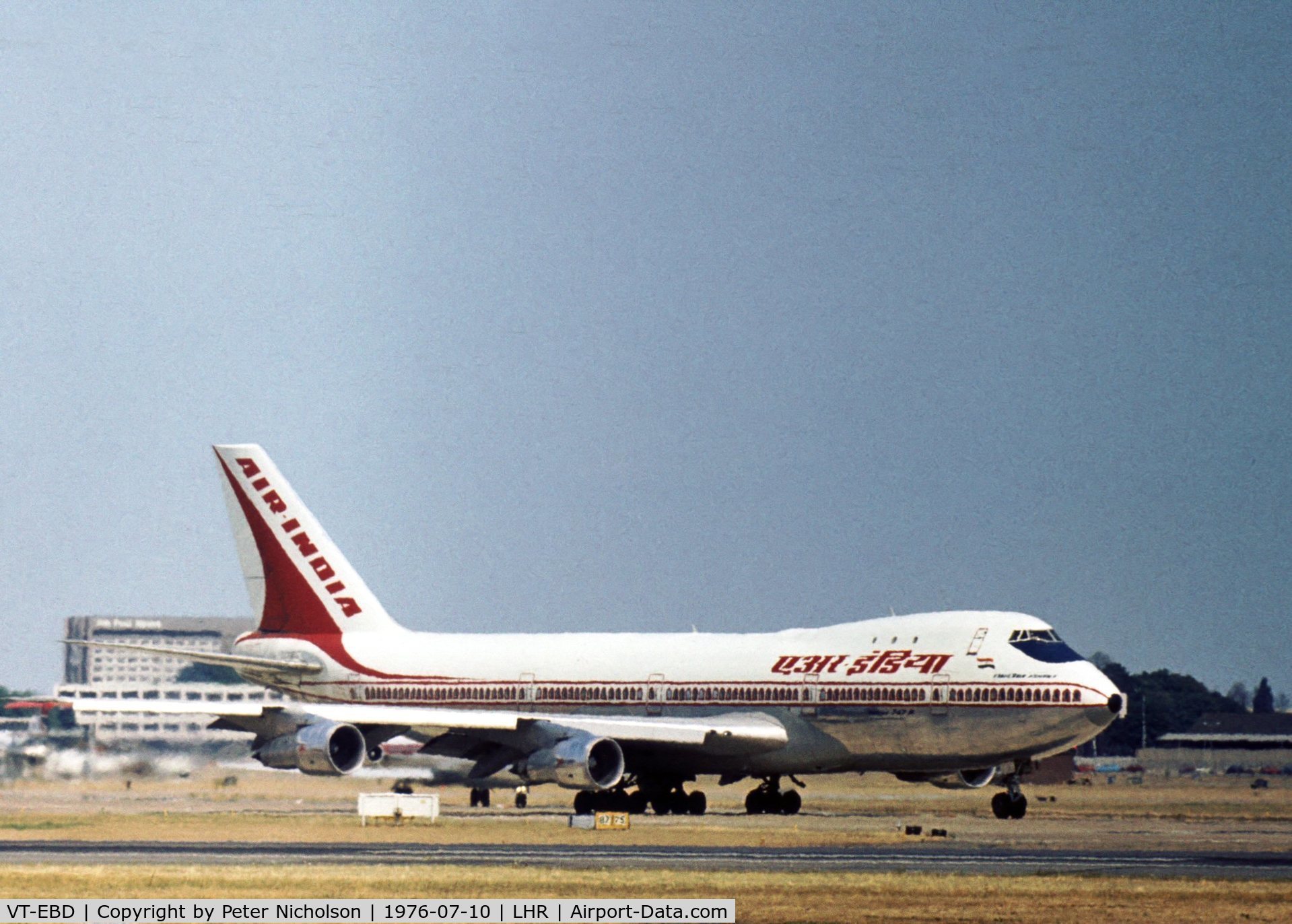 VT-EBD, 1971 Boeing 747-237B C/N 19959, Air India operated this Boeing 747 named 