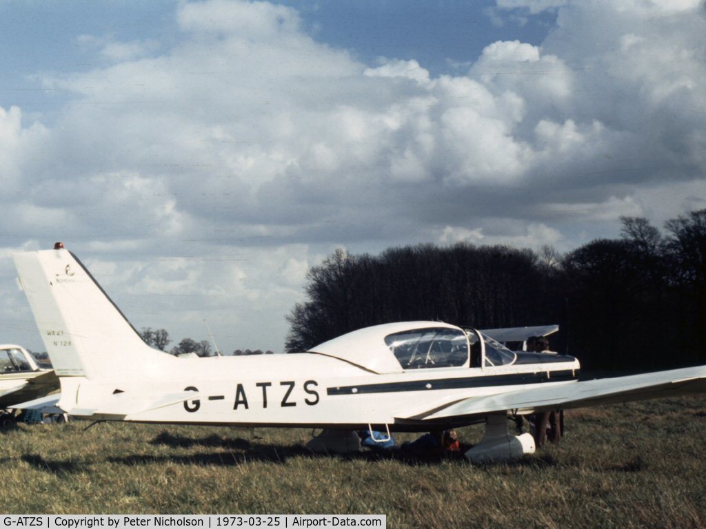 G-ATZS, 1966 Wassmer WA-41 Baladou C/N 128, This Super Baladou attended the Shuttleworth Collection display at Old Warden in the Spring of 1973.