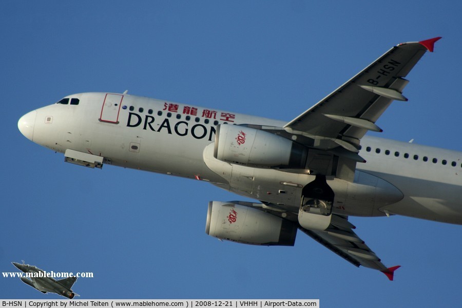 B-HSN, Airbus A320-232 C/N 2428, Dragonair