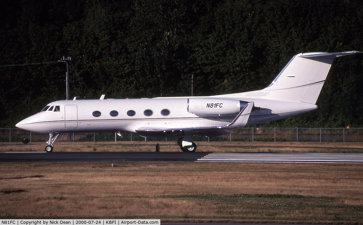 N81FC, 1970 Grumman G1159 Gulfstream IISP C/N 091, KBFI