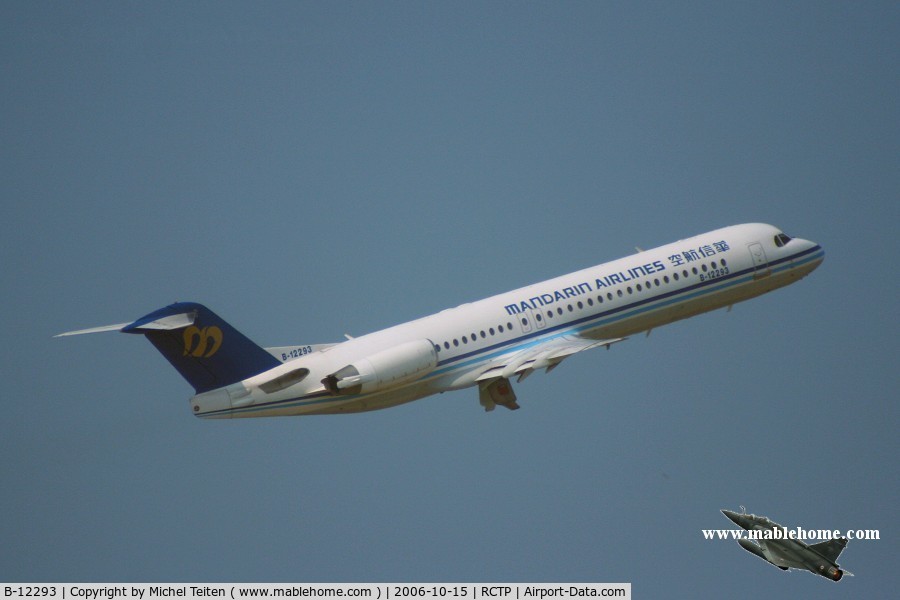 B-12293, 1994 Fokker 100 (F-28-0100) C/N 11517, Mandarin Airlines