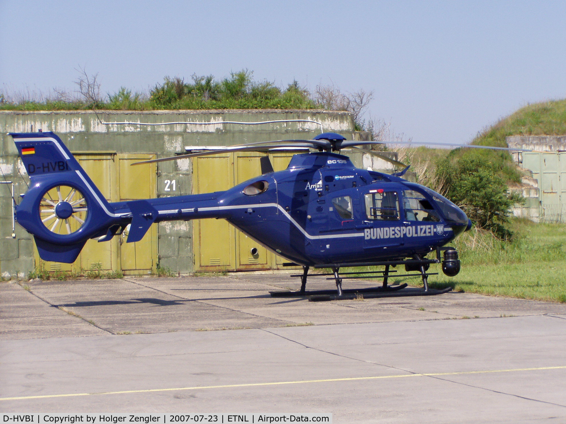 D-HVBI, 2002 Eurocopter EC-135T-2 C/N 0177, Heli of german border police