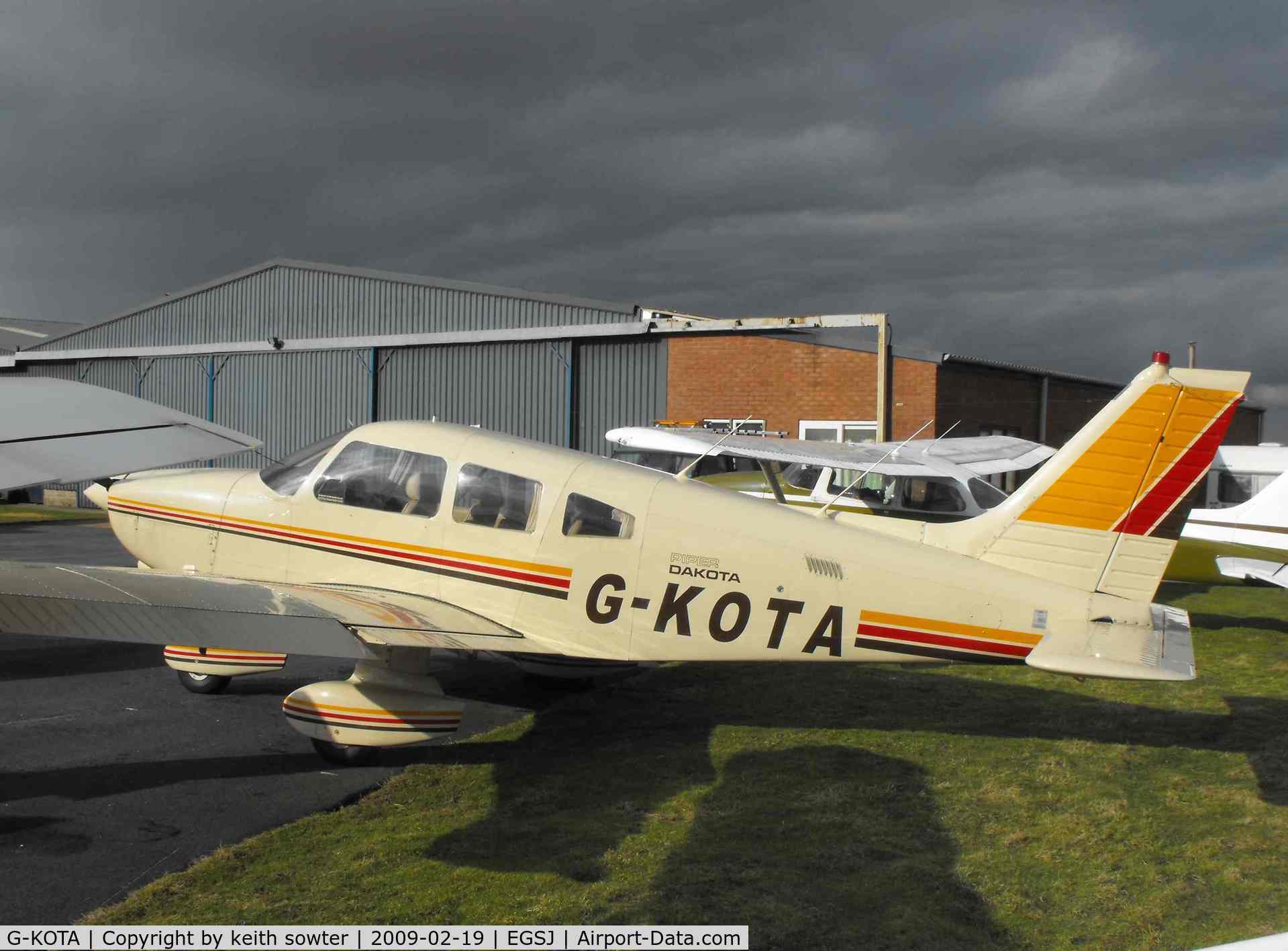 G-KOTA, 1980 Piper PA-28-236 Dakota C/N 28-8011044, Present for maintenance