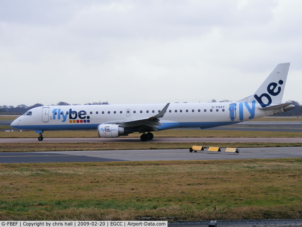 G-FBEF, 2007 Embraer 195LR (ERJ-190-200LR) C/N 19000104, flybe