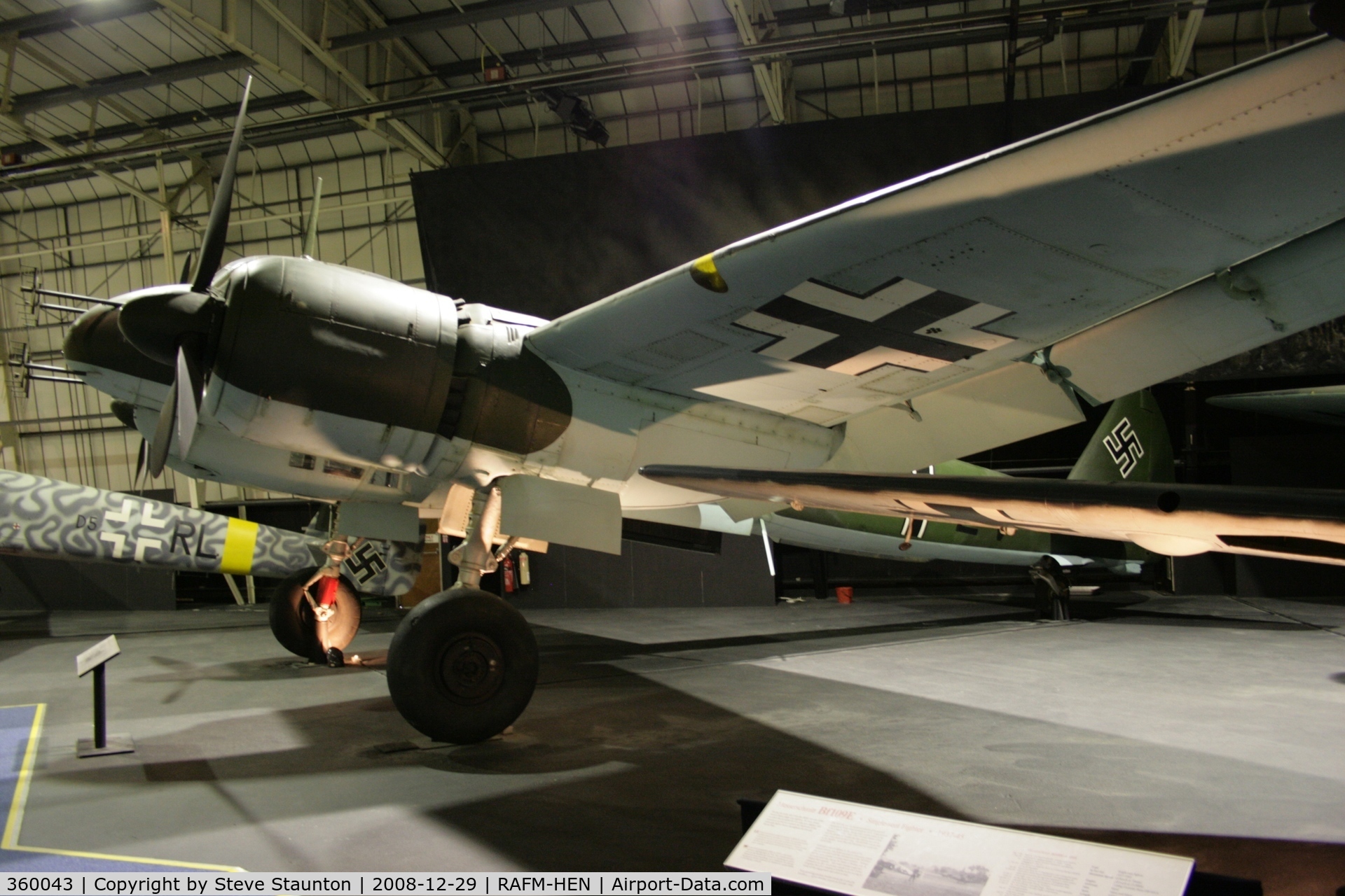 360043, Junkers Ju-88R-1 C/N 360043, Taken at the RAF Museum, Hendon. December 2008