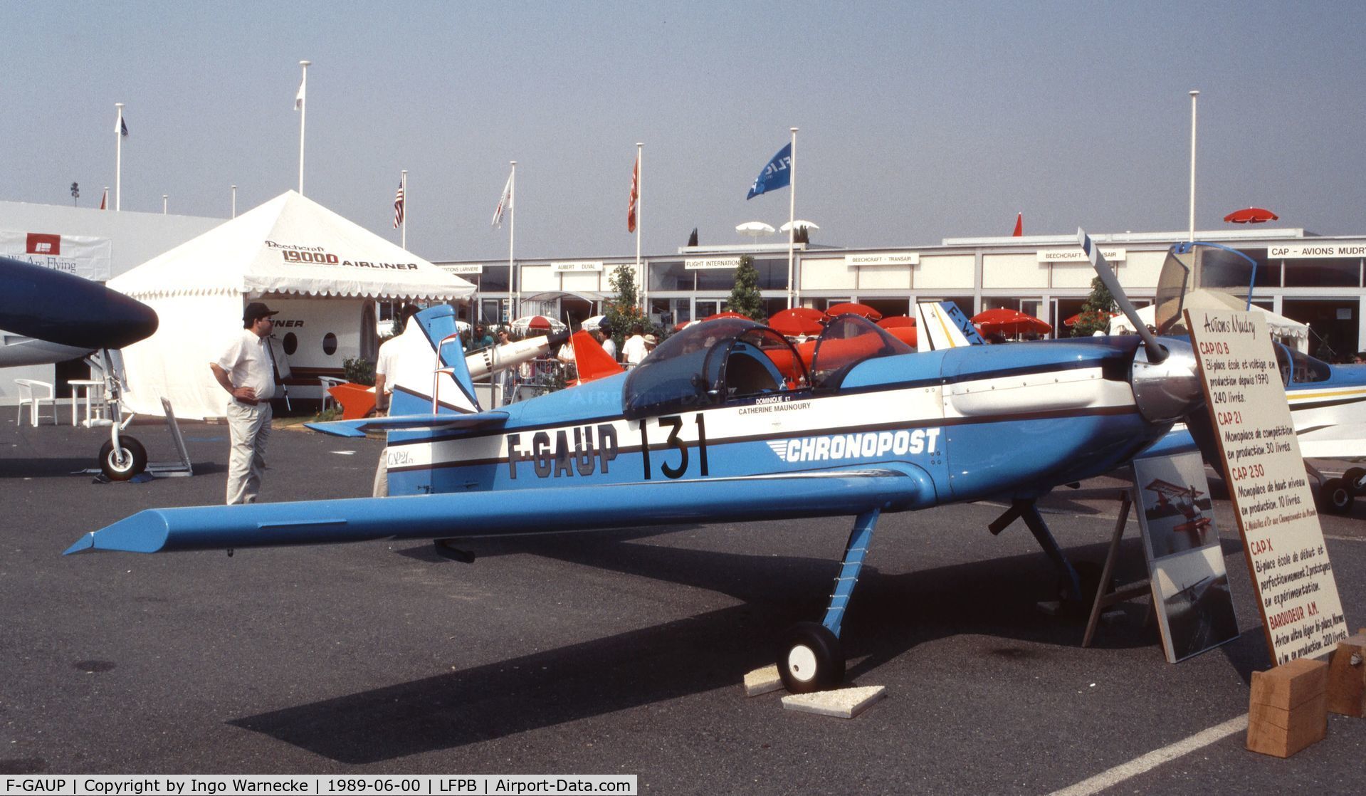 F-GAUP, Mudry CAP-21 C/N 1, Mudry CAP-21 at Aerosalon Paris 1989