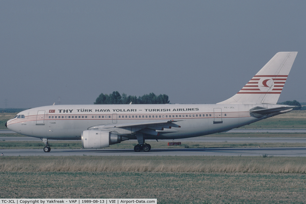 TC-JCL, 1985 Airbus A310-203 C/N 338, Turkish Aibus 310-200