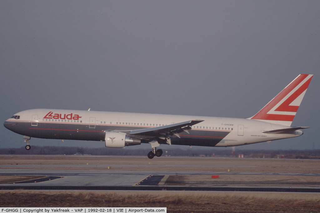 F-GHGG, 1991 Boeing 767-3Q8/ER C/N 24746, Lauda Air Boeing 767-300