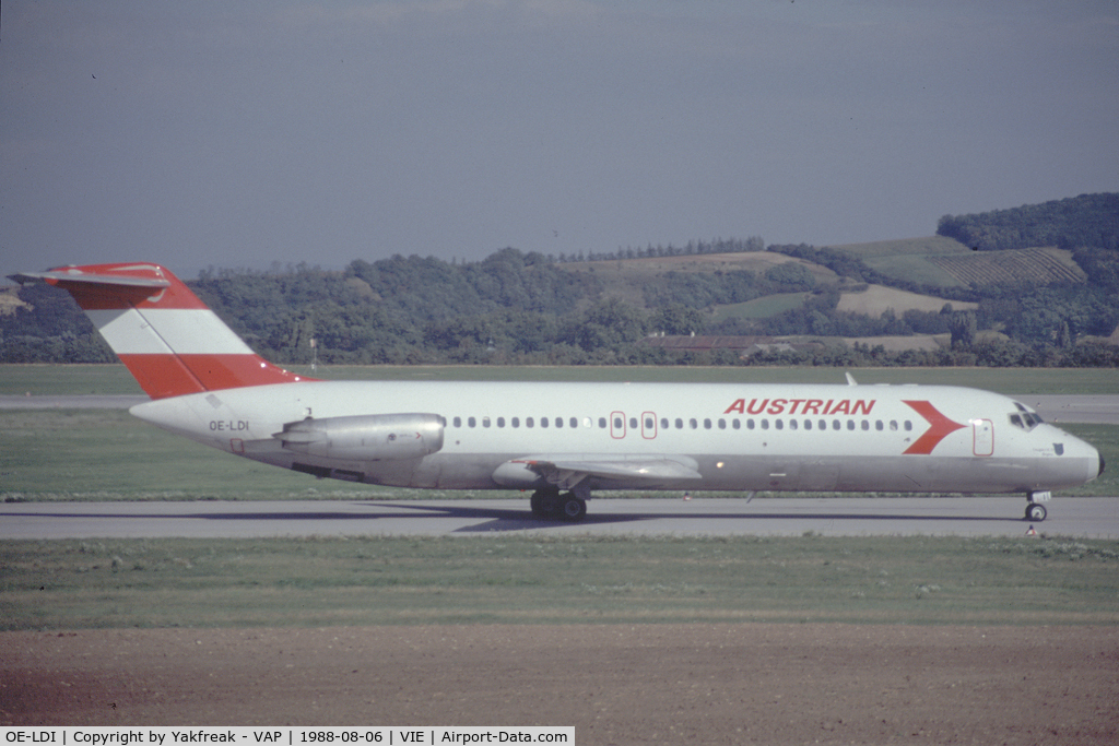 OE-LDI, 1972 Douglas DC-9-32 C/N 47559, Austrian Airlines DC9-32