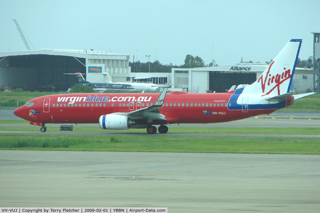 VH-VUJ, 2006 Boeing 737-8FE C/N 34443, Virgin Blue B737 at Brisbane