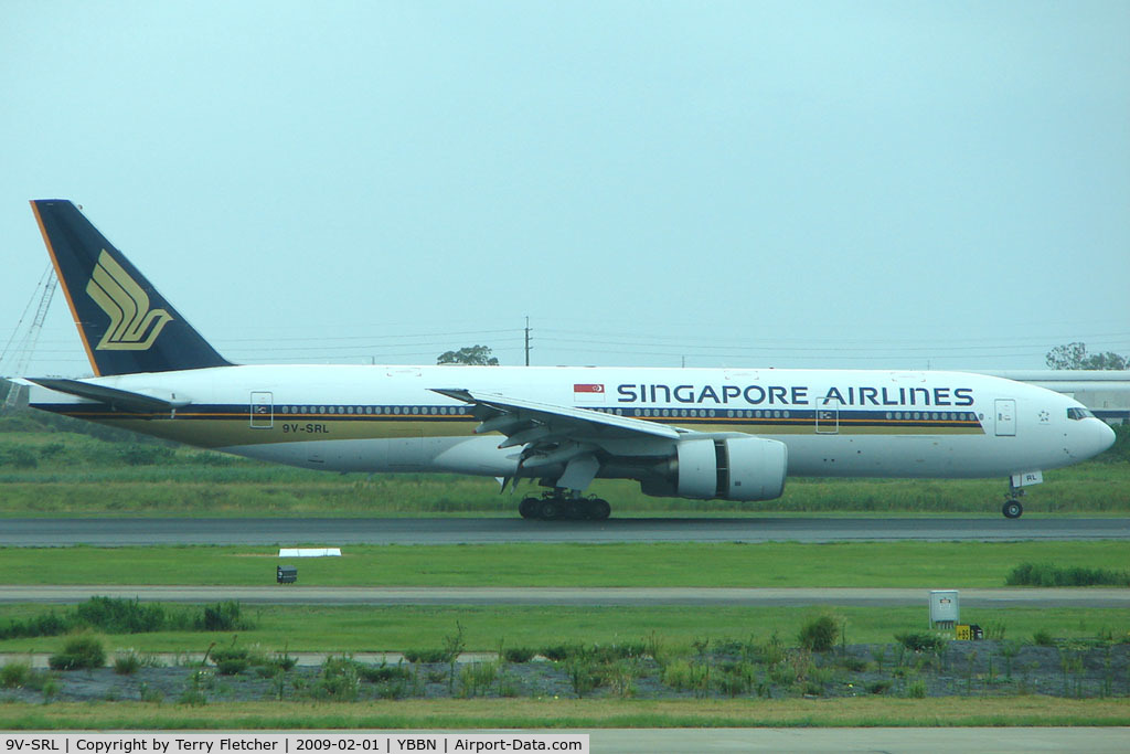 9V-SRL, 2002 Boeing 777-212/ER C/N 32334, Singapore B777 at Brisbane