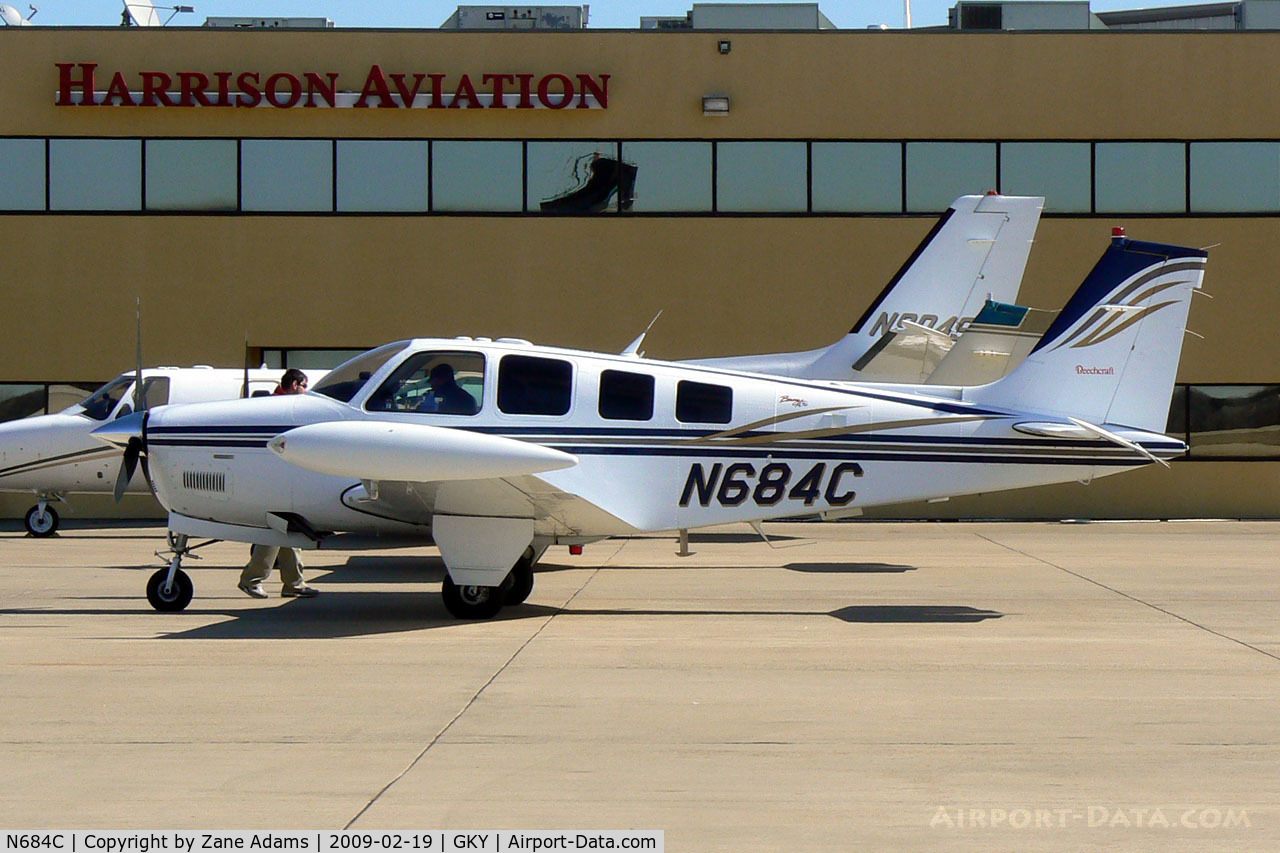 N684C, 2002 Raytheon Aircraft Company A36 Bonanza C/N E-3440, At Arlington Municipal