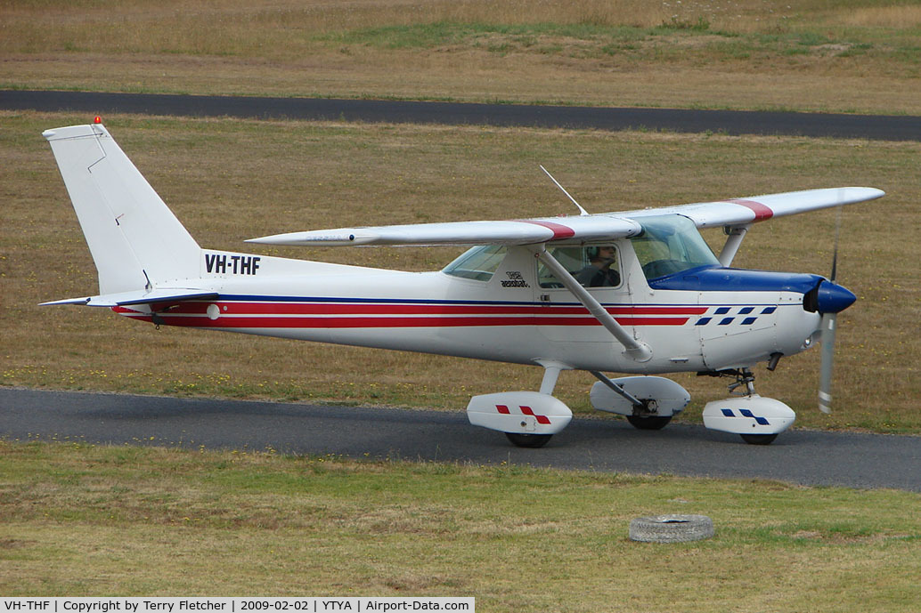 VH-THF, 1979 Cessna A152 Aerobat C/N A1520850, Cessna 152 parked at Tyabb (Mornington Peninsula) , Victoria