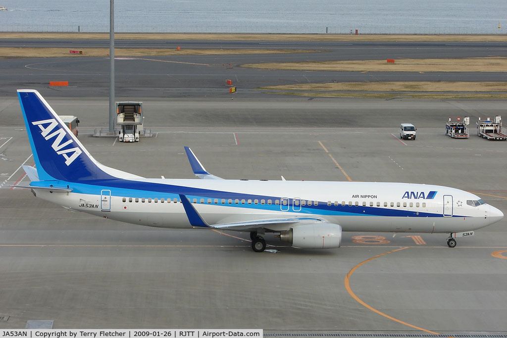 JA53AN, 2008 Boeing 737-881 C/N 33891, ANA B737 at Haneda