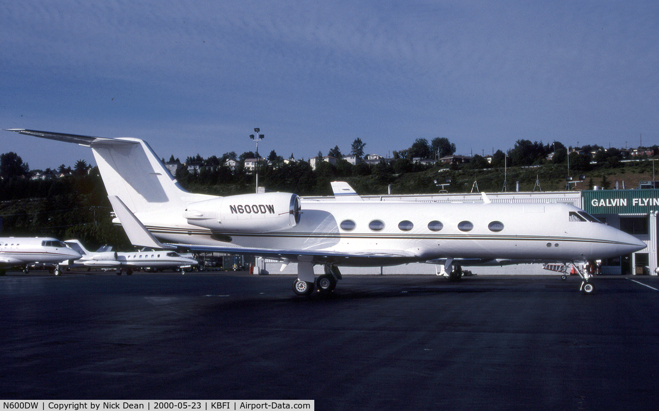 N600DW, 1991 Gulfstream Aerospace Gulfstream IV C/N 1169, KBFI