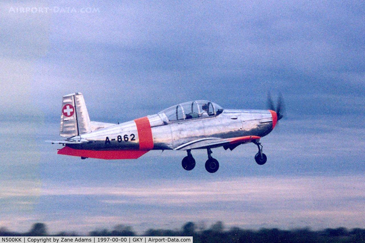 N500KK, 1959 Pilatus P3-05 C/N 500-49, At Arlington Municipal