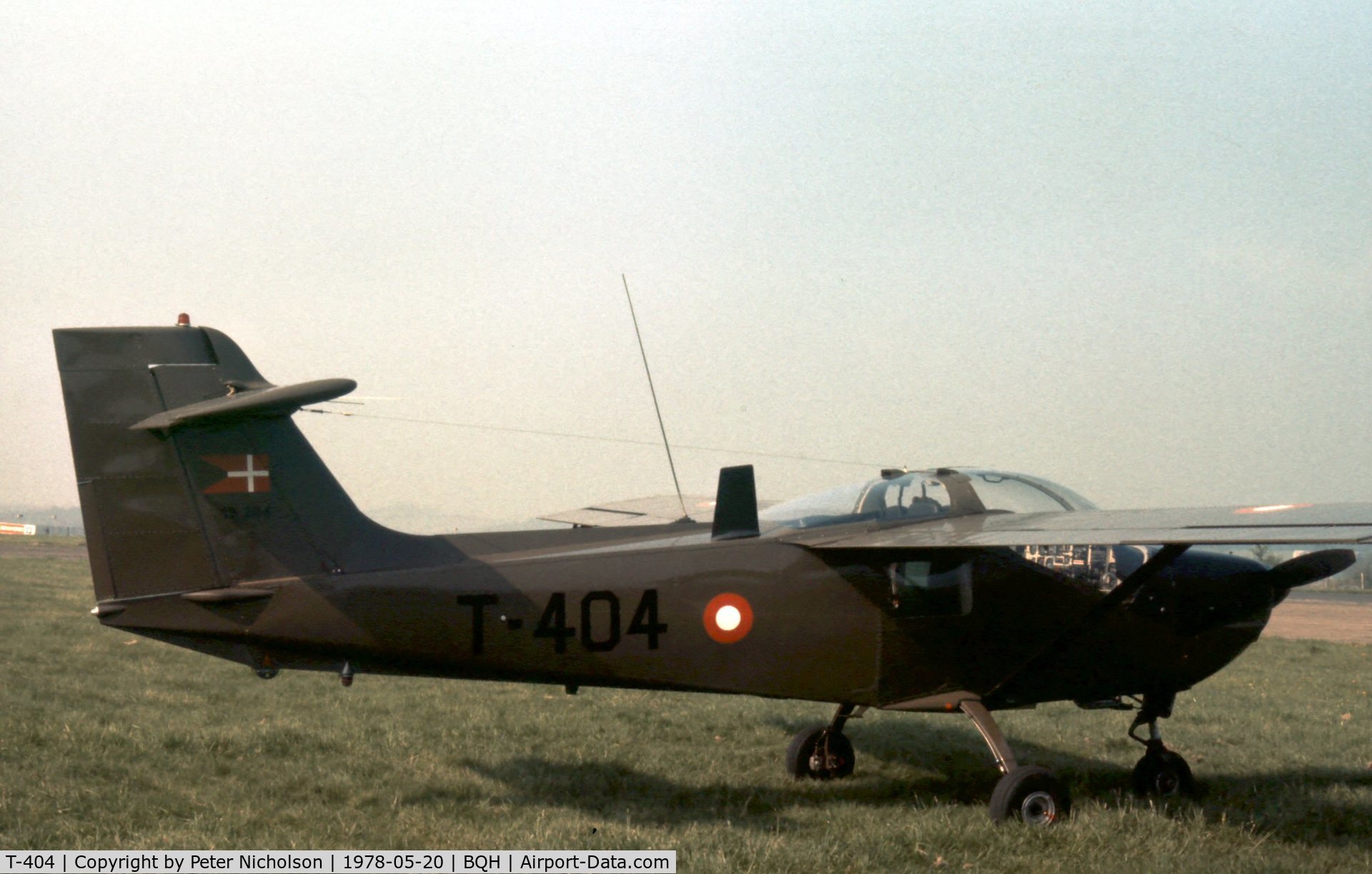 T-404, Saab T-17 Supporter C/N 15-204, Royal Danish AF Supporter of Karup Station Flight displayed at the 1978 Biggin Hill Air Show.