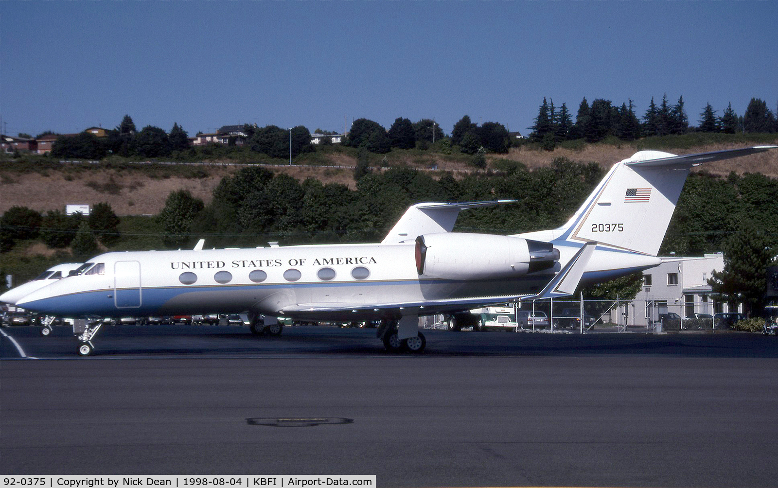 92-0375, 1992 Gulfstream Aerospace C-20H (Gulfstream III) C/N 1256, KBFI