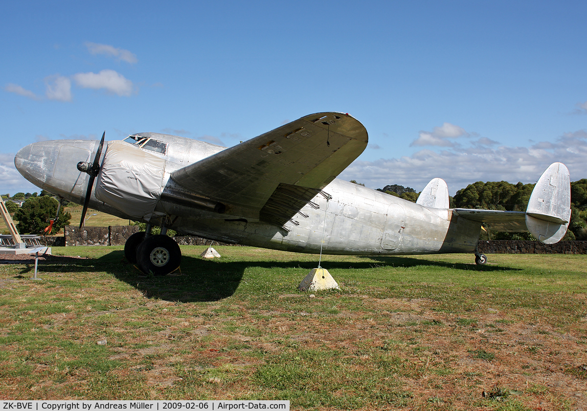 ZK-BVE, Lockheed 18-56 Lodestar C/N 2020, At MOTAT - Museum Of Transport And Technology.