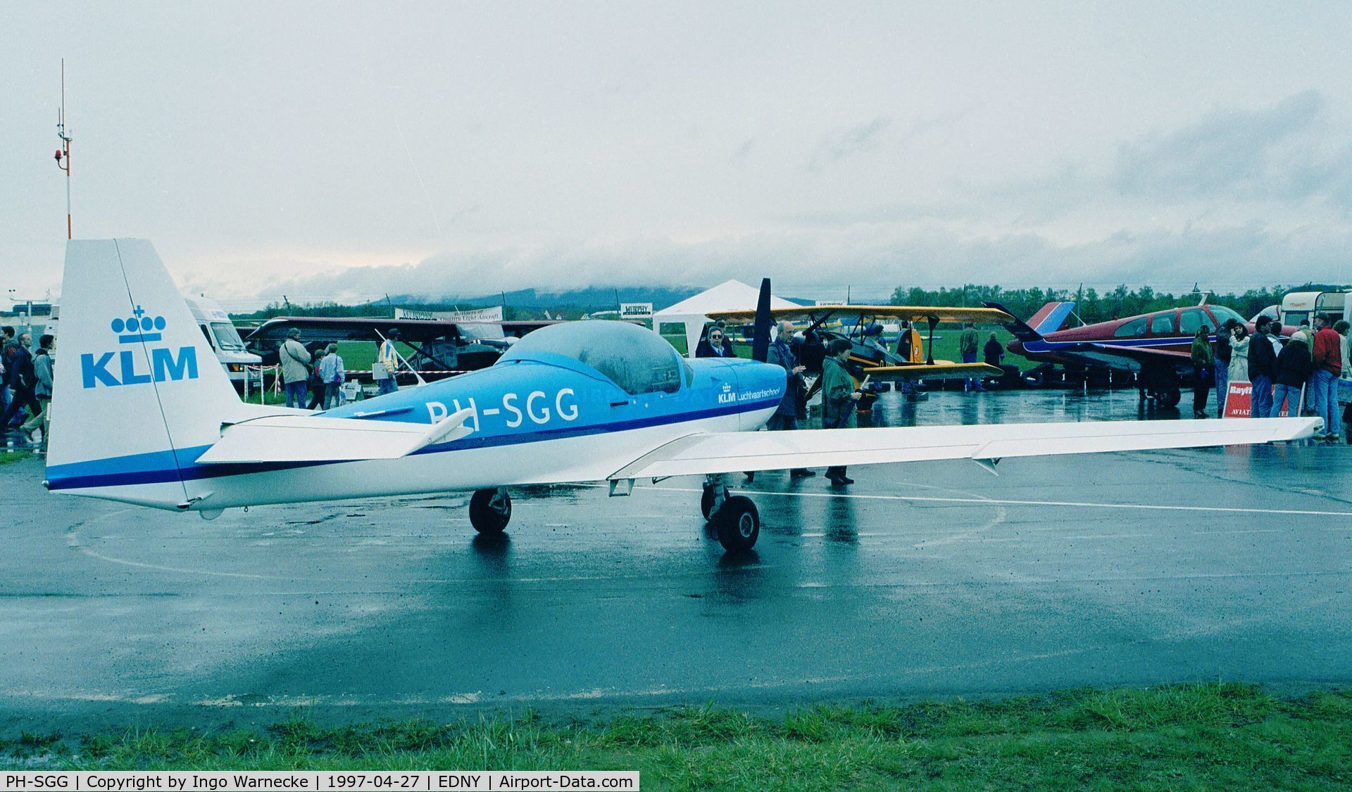 PH-SGG, 1990 Slingsby T-67C Firefly C/N 2099, Slingsby T-67C of KLM Luchtvaartschool at AERO 1997, Friedrichshafen