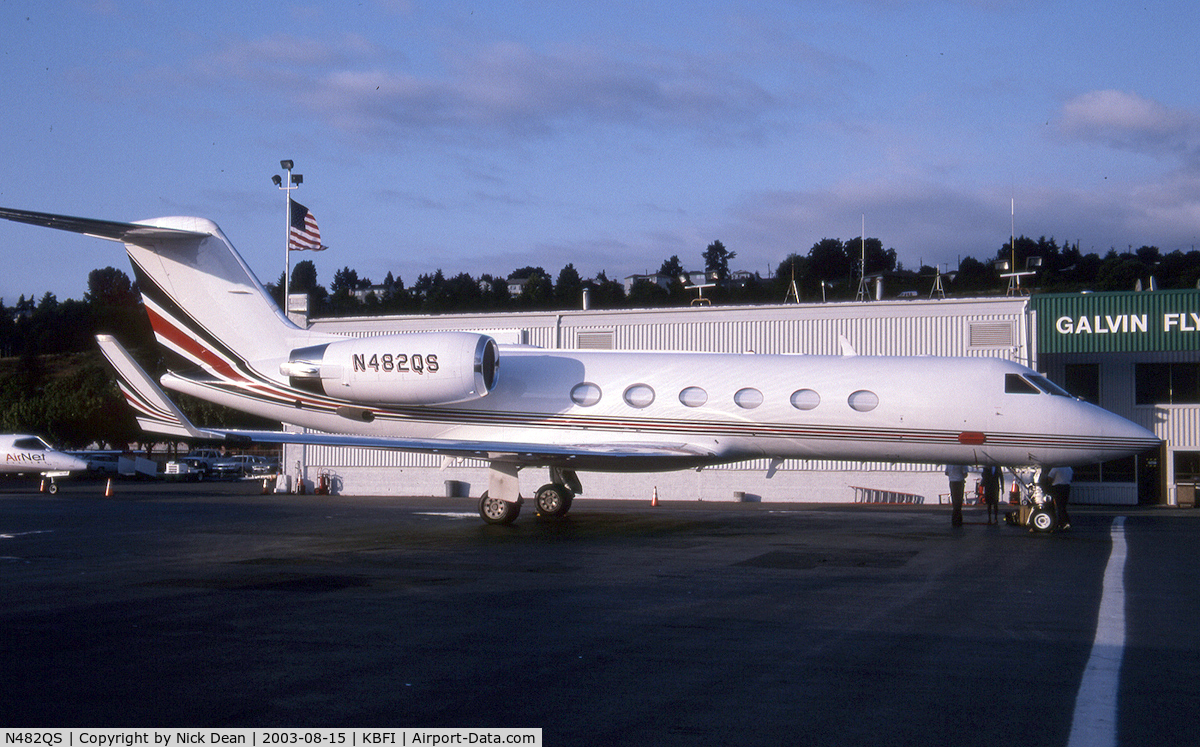 N482QS, 2002 Gulfstream Aerospace G-IV C/N 1480, KBFI