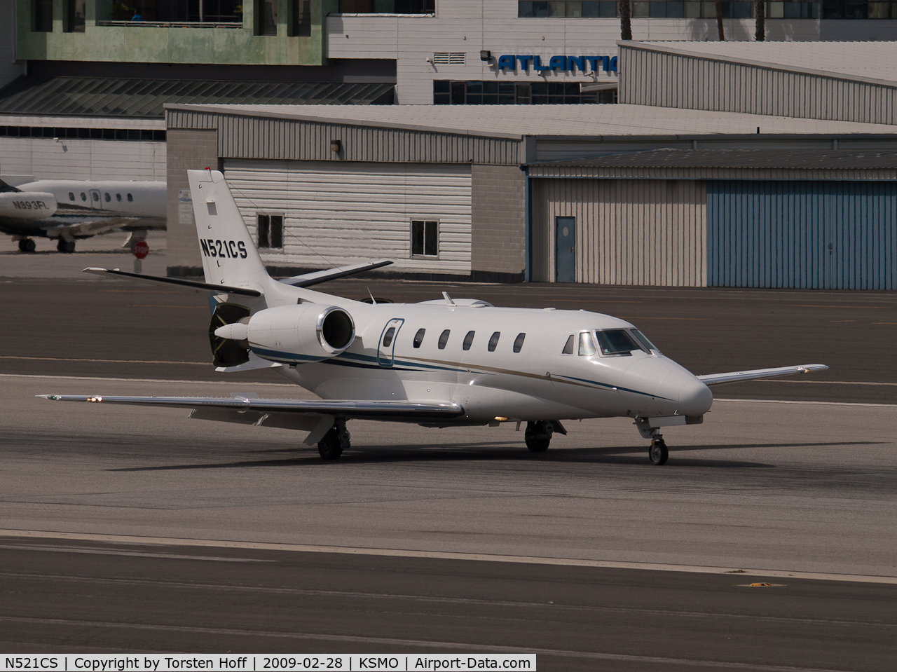 N521CS, 2004 Cessna 560XL Citation Excel C/N 560-5362, N521CS arriving on RWY 03