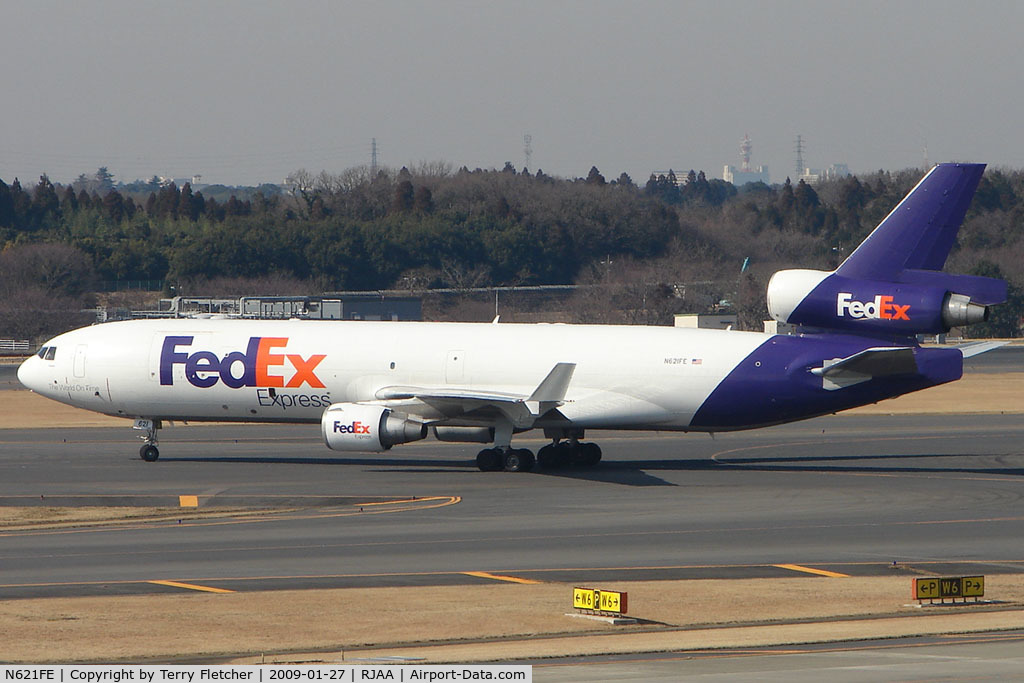 N621FE, 1999 McDonnell Douglas MD-11F C/N 48792, FedEx MD11 at Narita