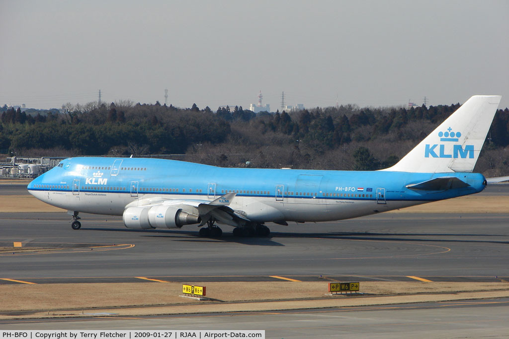 PH-BFO, 1992 Boeing 747-406BC C/N 25413, KLM B747 at Narita