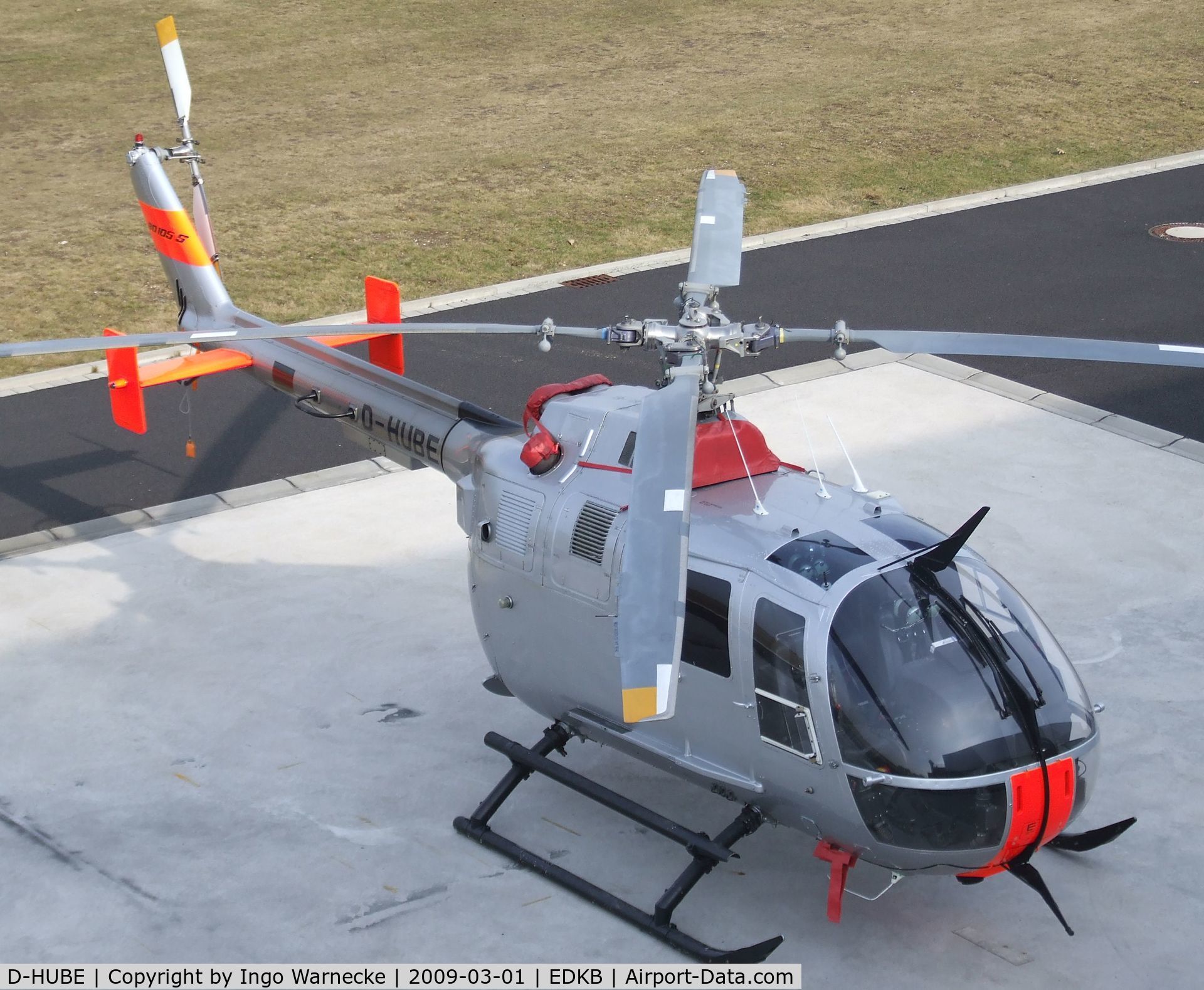 D-HUBE, MBB Bo-105CBS-5 C/N S-883, MBB Bo 105S at Bonn-Hangelar airfield