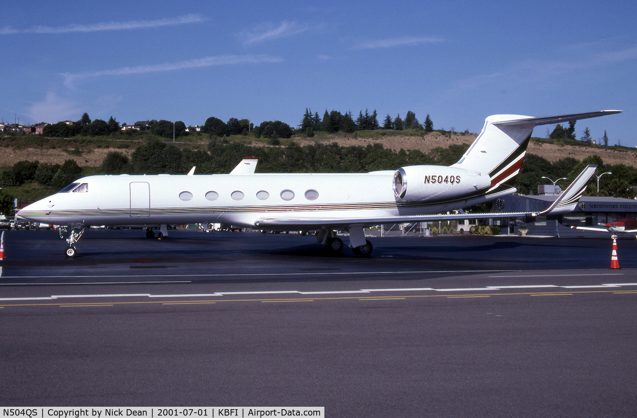 N504QS, 2000 Gulfstream Aerospace Gulfstream V C/N 613, KBFI