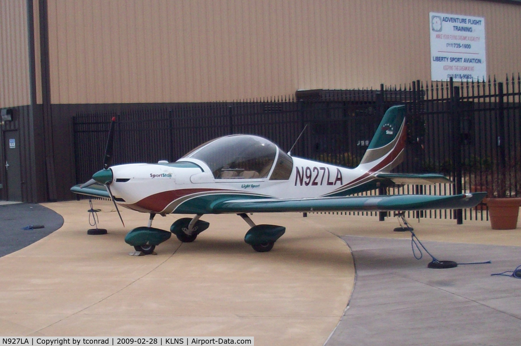 N927LA, 2007 Evektor-Aerotechnik Sportstar Plus C/N 20070927, at Lancaster