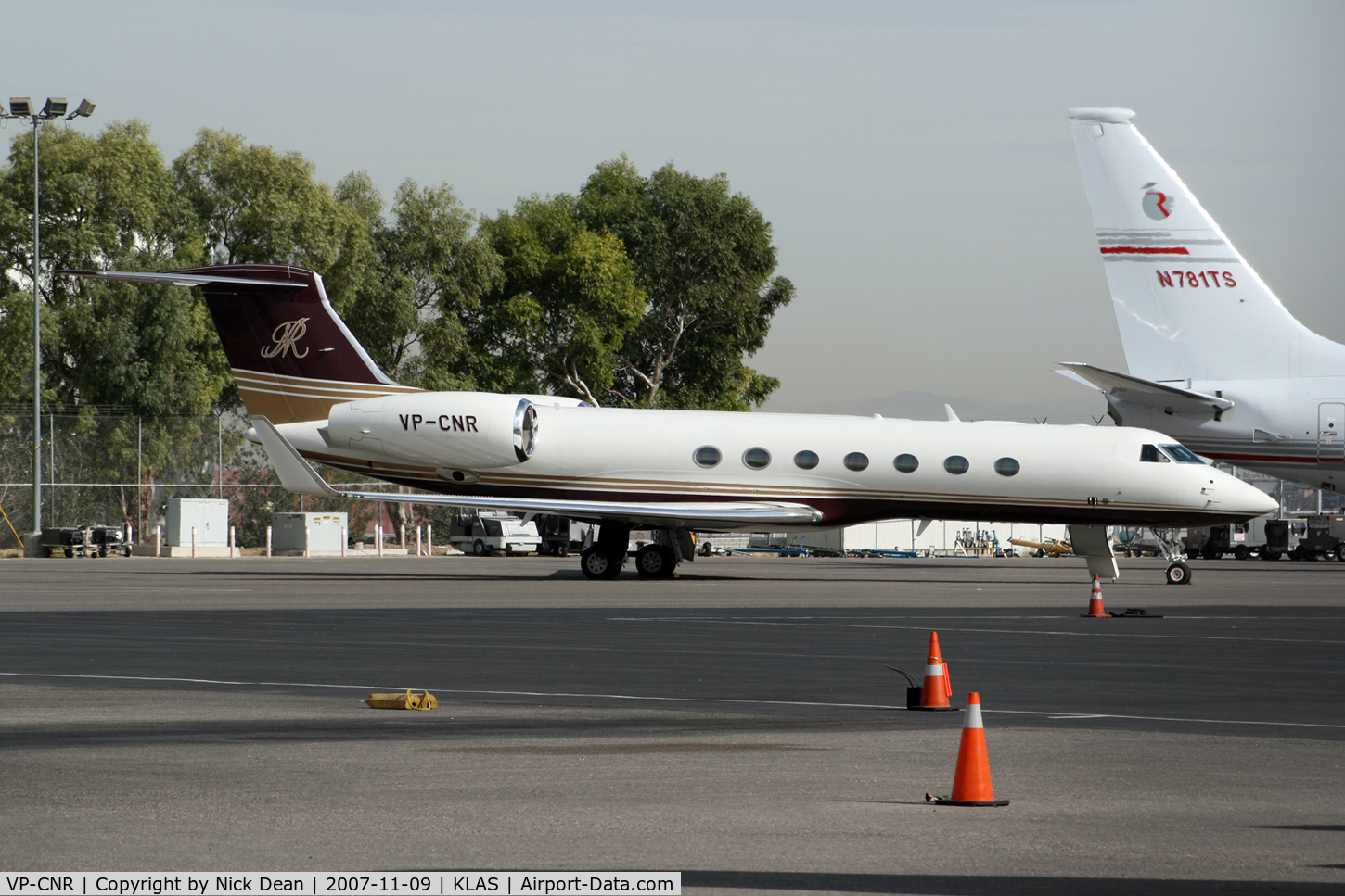 VP-CNR, 2006 Gulfstream Aerospace GV-SP (G550) C/N 5113, KLAS