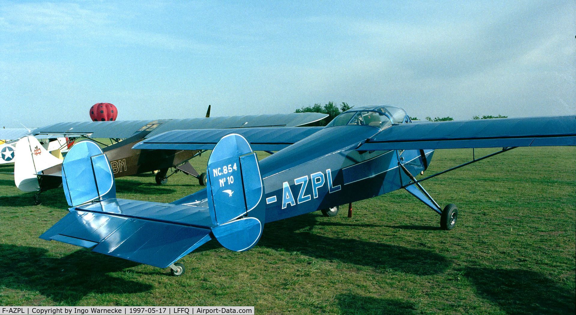 F-AZPL, Nord NC-856A Norvigie C/N 10, SNCAN (Nord-Centre) NC.854 at the Meeting Aerien 1997, La-Ferte-Alais, Cerny 