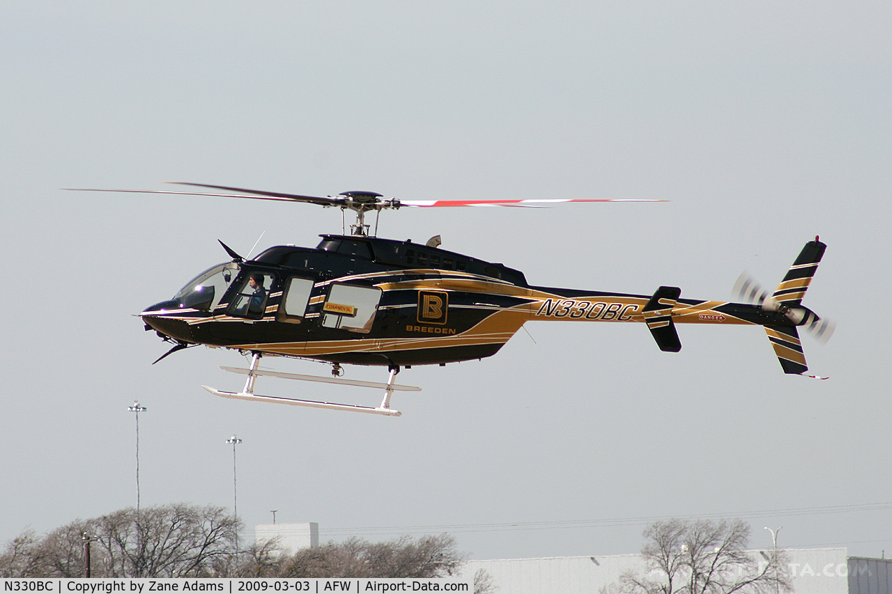 N330BC, 2006 Bell 407 C/N 53717, Landing at Bell Helicopter - Alliance, Fort Worth