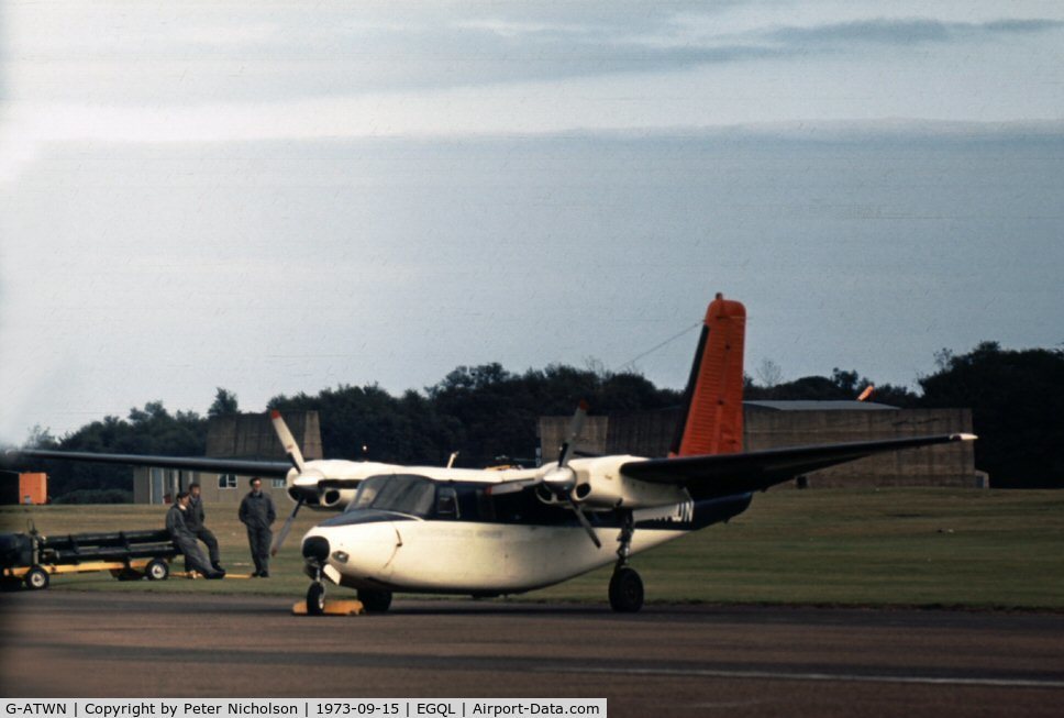 G-ATWN, Aero Commander 680F Commander C/N 680F-943-14, This Aero Commander attended the 1973 Leuchars Airshow.