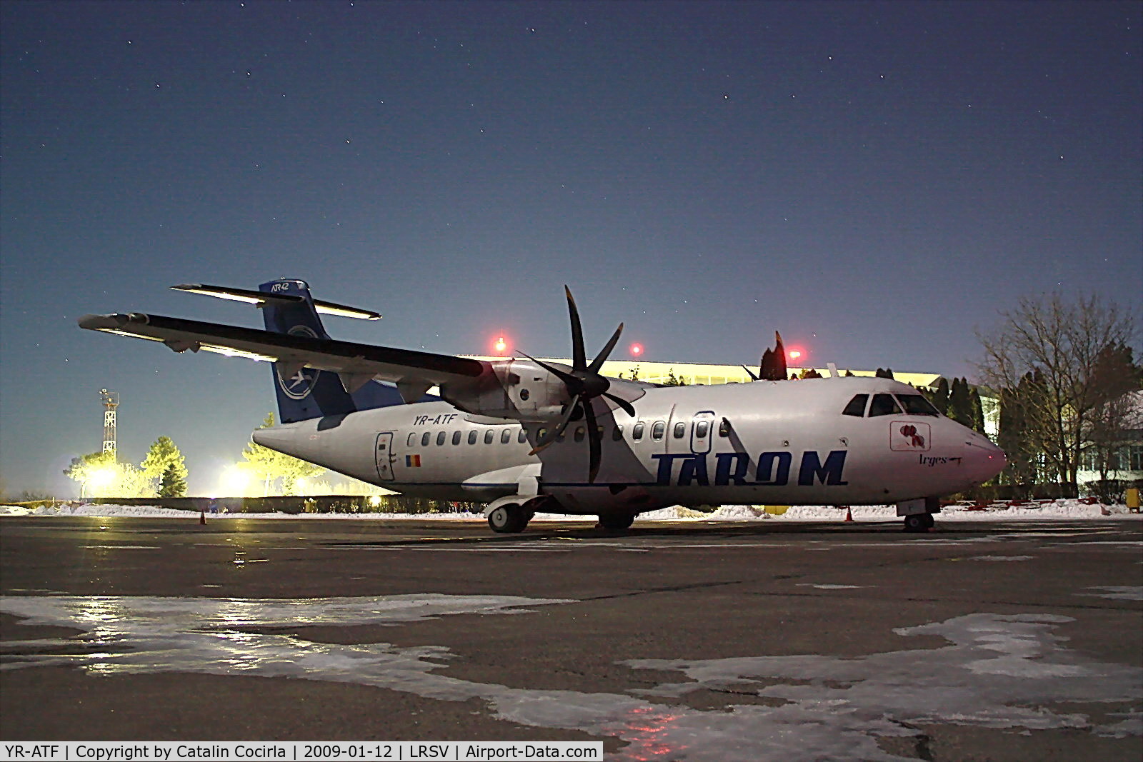 YR-ATF, 1999 ATR 42-500 C/N 599, Overnight stay in Suceava