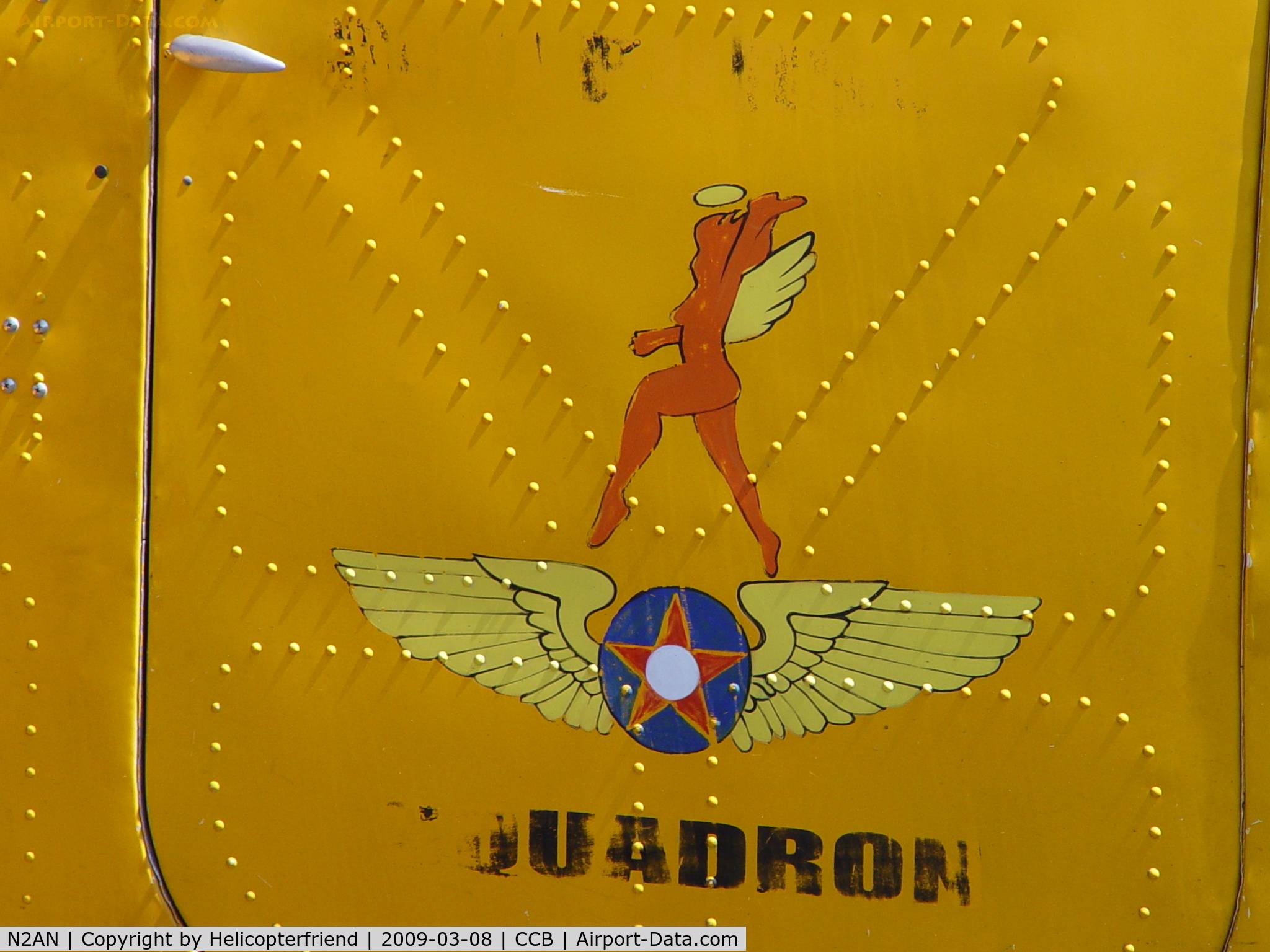 N2AN, 1984 Antonov An-2 C/N 43798, Can't read Squadron name
