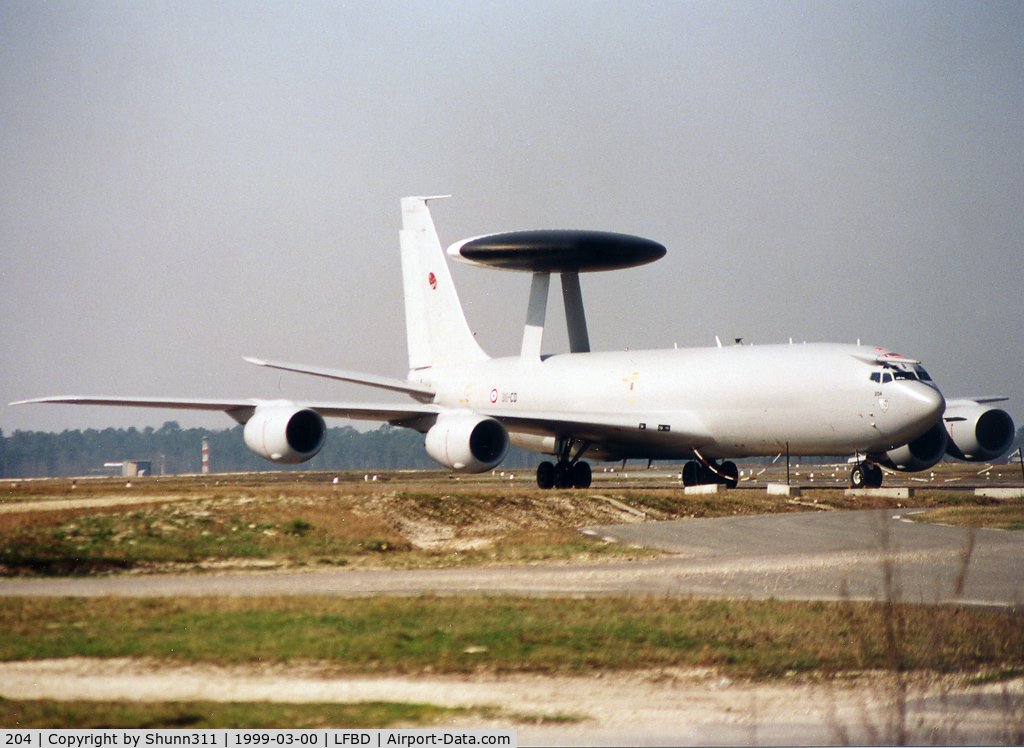 204, 1991 Boeing E-3F Sentry C/N 24510/1009, Parked at the Cargo apron during my military period