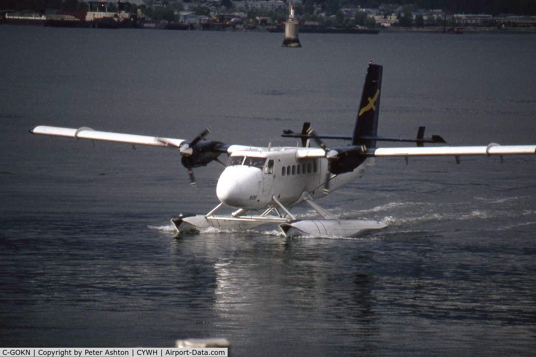 C-GOKN, De Havilland Canada DHC-6-100 Twin Otter C/N 94, Scanned slide taken in May 2000