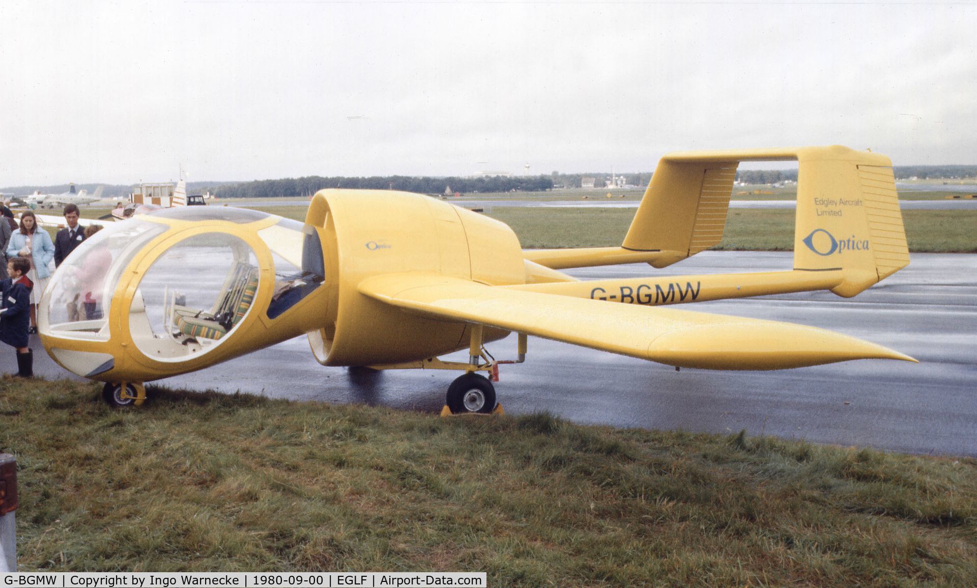 G-BGMW, 1979 Edgley EA7 Optica C/N EA7-001, Edgley EA7 Optica at Farnborough International 1980