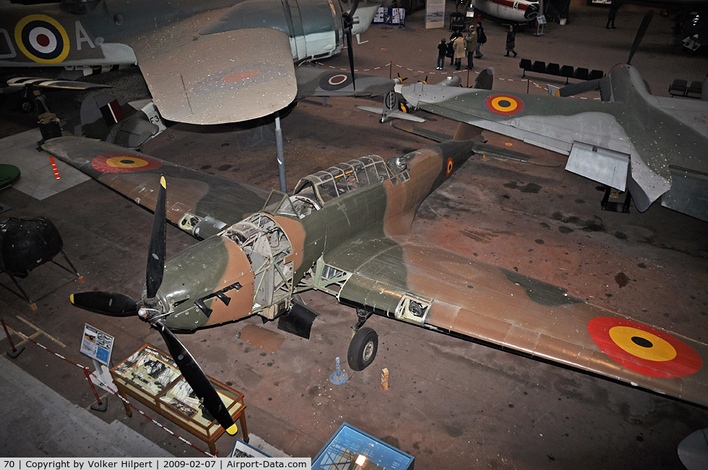 70, 1939 Fairey Battle I C/N Not found 70, at Museum Brussels, Belgium