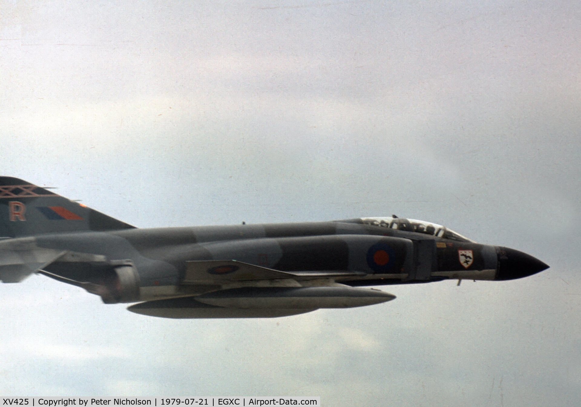 XV425, 1968 McDonnell Douglas Phantom FGR2 C/N 3093/9255, Phantom FGR.2 of 29 Squadron flew in the 1979 Coningsby Open Day.