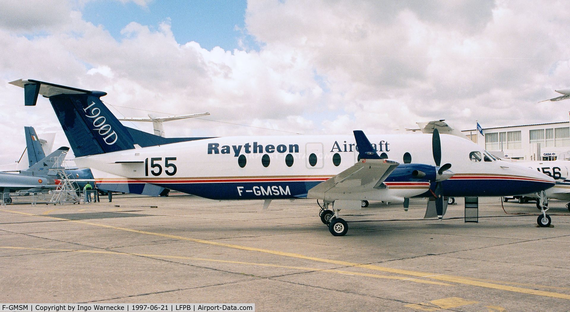 F-GMSM, 1994 Beech 1900D C/N UE-106, Beechraft 1900D at Aerosalon Paris 1997