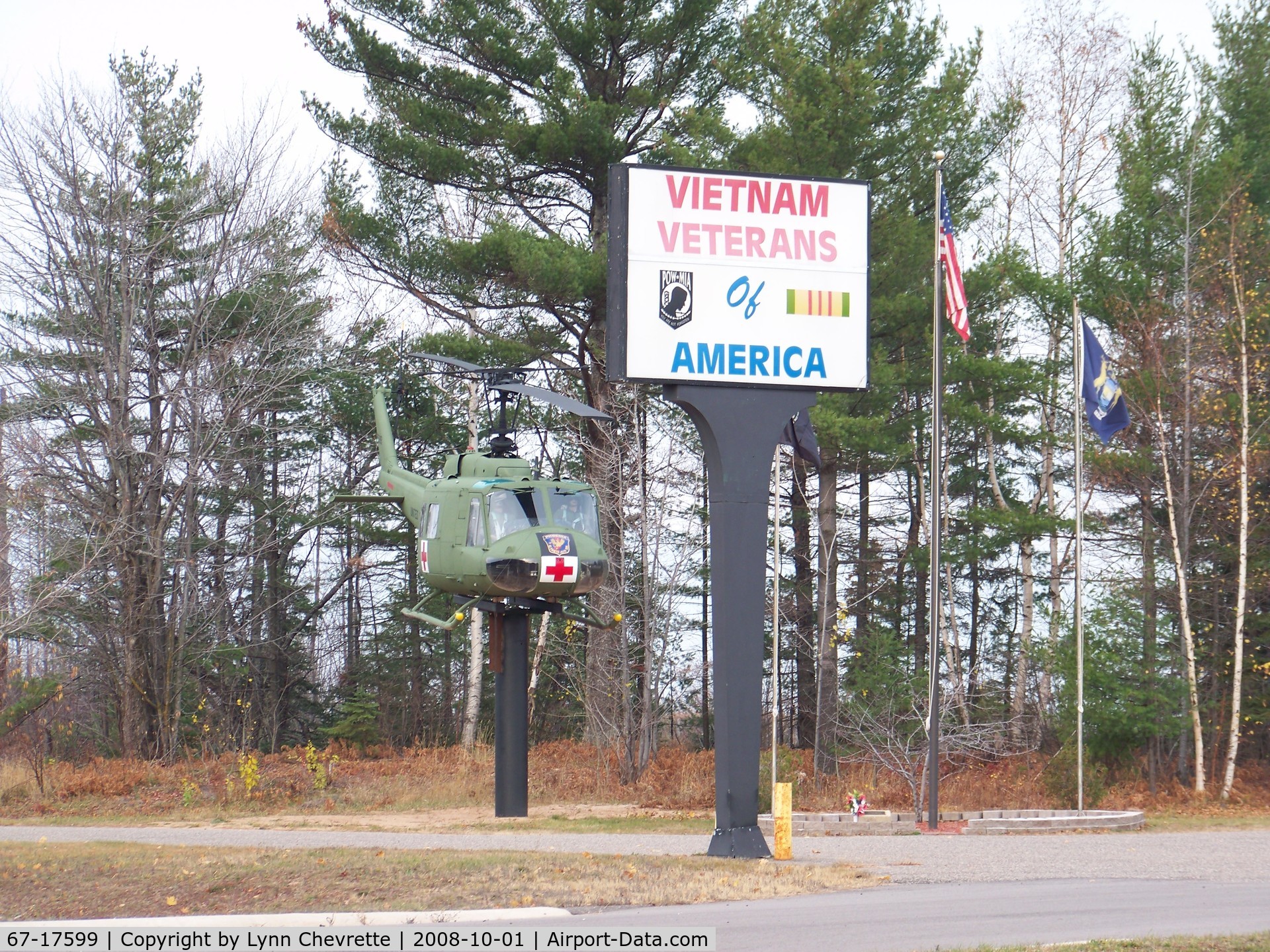 67-17599, 1967 Bell UH-1H Iroquois C/N 9797, UH-1V at VVA Chapter 380, Negaunee, MI