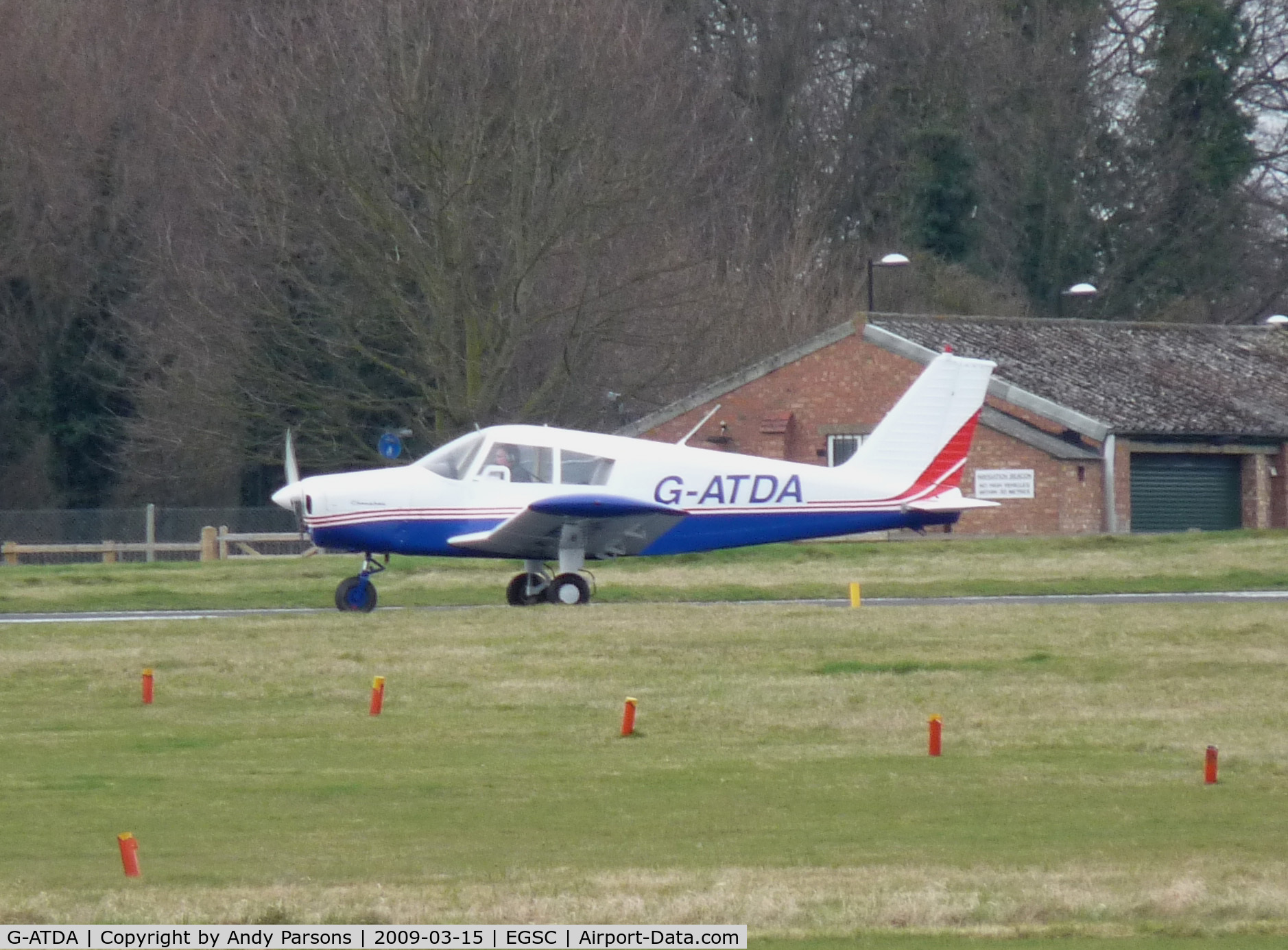 G-ATDA, 1961 Piper PA-28-160 Cherokee Cherokee C/N 28-206, G-ATDA Departing Cambridge