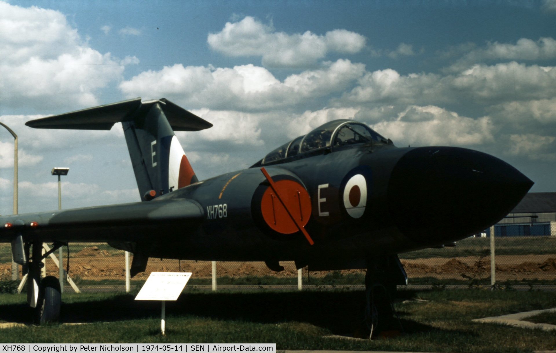 XH768, 1959 Gloster Javelin FAW.9 C/N Not found XH768, Another view of the Javelin FAW.9 at the Historic Aircraft Museum at Southend Airport.